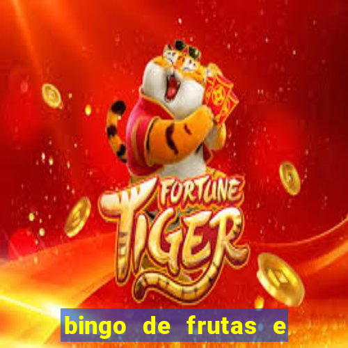 bingo de frutas e legumes para imprimir