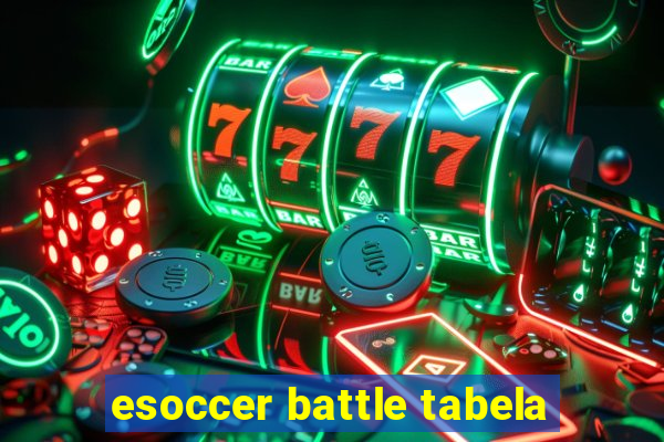 esoccer battle tabela