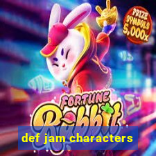 def jam characters