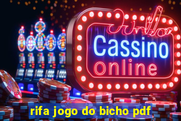 rifa jogo do bicho pdf