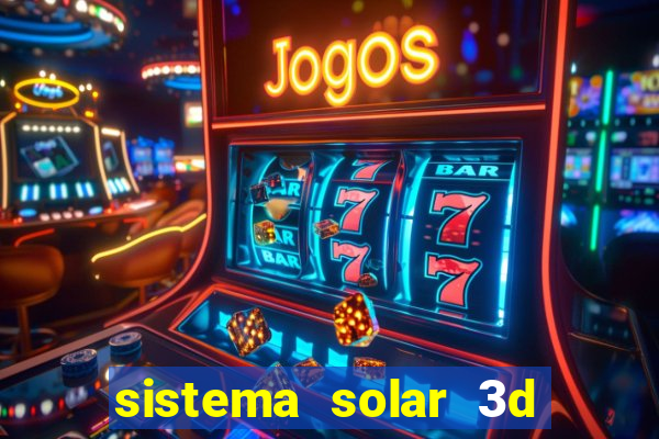 sistema solar 3d em movimento